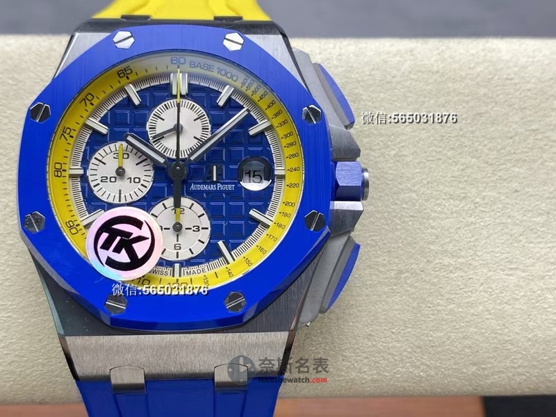 TK厂（原JF厂）爱彼皇家橡树离岸计时腕表评测：厚重质感，细节到位 | 奈斯探表