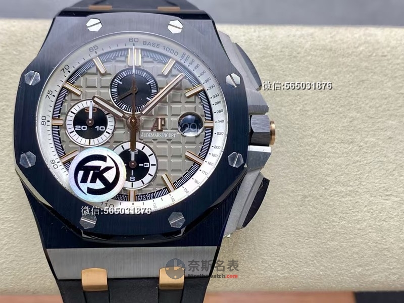 TK厂（原JF厂）爱彼皇家橡树离岸计时腕表评测：厚重质感，细节到位 | 奈斯探表