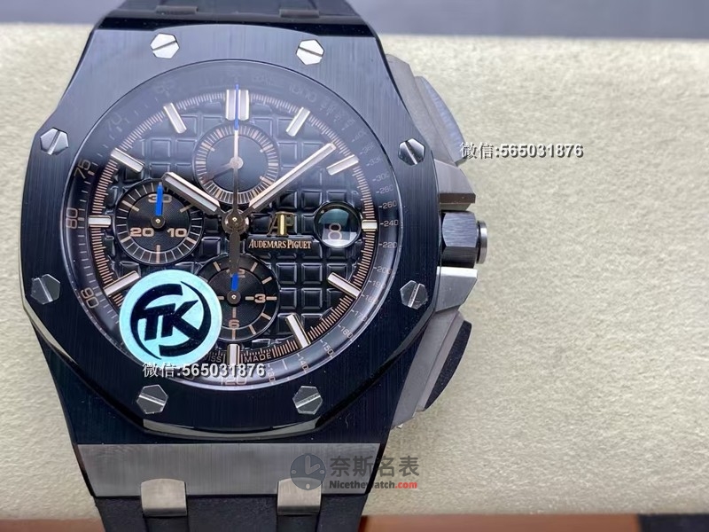 TK厂（原JF厂）爱彼皇家橡树离岸计时腕表评测：厚重质感，细节到位 | 奈斯探表