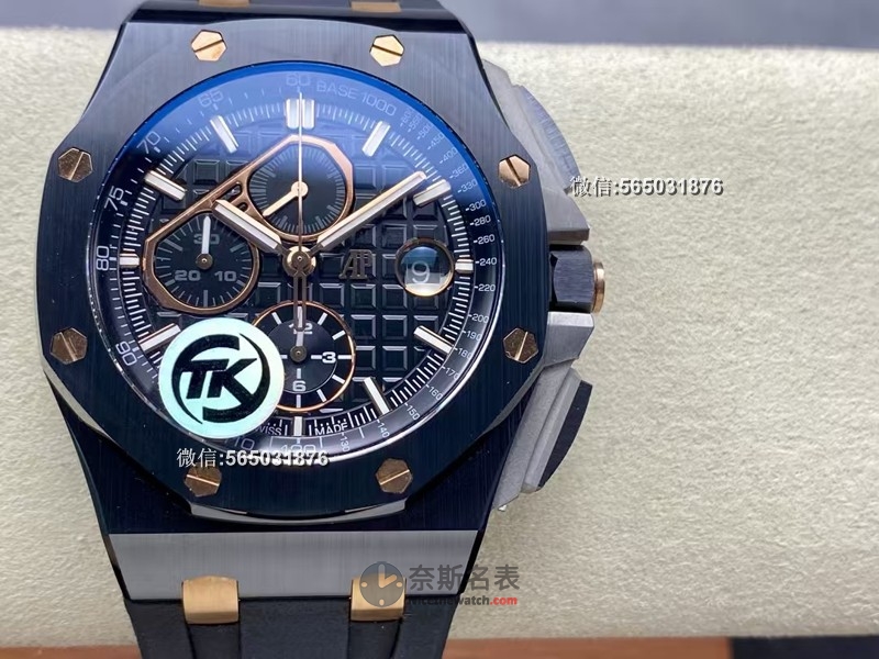 TK厂（原JF厂）爱彼皇家橡树离岸计时腕表评测：厚重质感，细节到位 | 奈斯探表