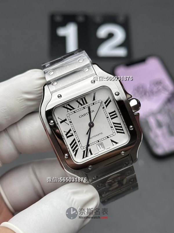 BV厂卡地亚山度士大号男款机械表评测：天花板级别的做工细节解析 | 奈斯探表