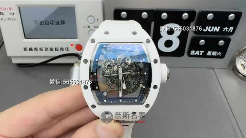 BBR厂理查RM055白陶瓷一体机V3版评测：全新开模定制机芯，稳定性大幅提升！ | 奈斯探表