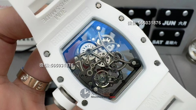 BBR厂理查RM055白陶瓷一体机V3版评测：全新开模定制机芯，稳定性大幅提升！ | 奈斯探表