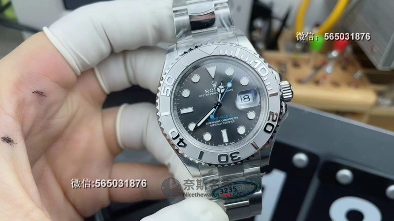 C厂劳力士灰游艇M126622全面升级测评：机芯储能70小时续航，细节还原度巨高！ | 奈斯探表