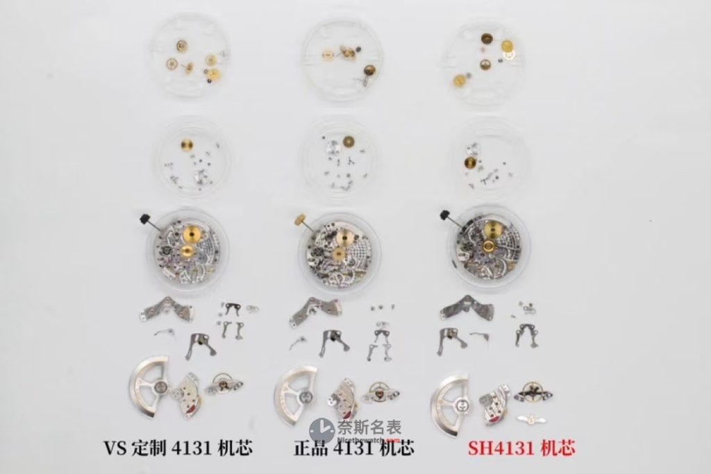 VS厂迪通拿4131机芯细节对比，看完你就知道它有多牛！ | 奈斯探表