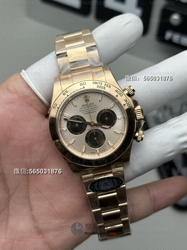 Clean厂劳力士迪通拿m116505-0016玫瑰金贝嫂对比正品，差距大吗？ | 奈斯探表