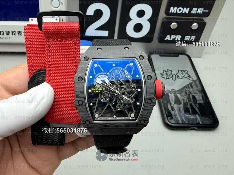 50g超轻体验！BBR厂理查德米勒RM35-01碳纤维复刻表深度评测 | 奈斯探表