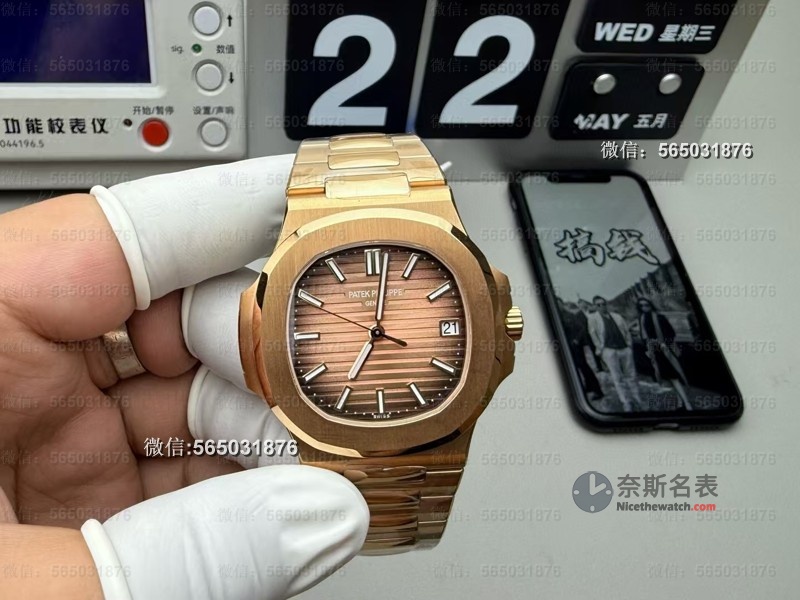 零差评来袭！3K厂百达翡丽鹦鹉螺5711玫瑰金全网最细拆解解析 | 奈斯探表