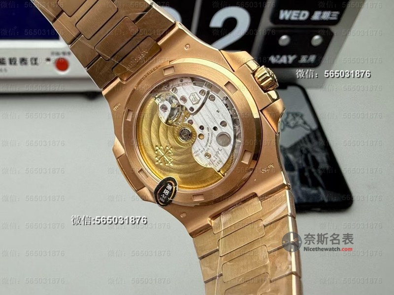 零差评来袭！3K厂百达翡丽鹦鹉螺5711玫瑰金全网最细拆解解析 | 奈斯探表
