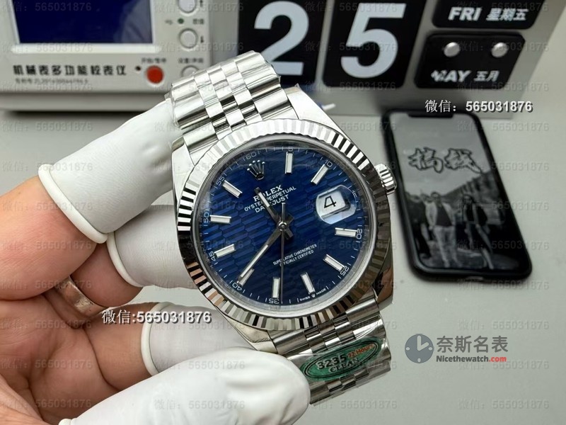 Clean厂劳力士41日志格纹蓝盘深度评测：3235机芯到底值不值？ | 奈斯探表