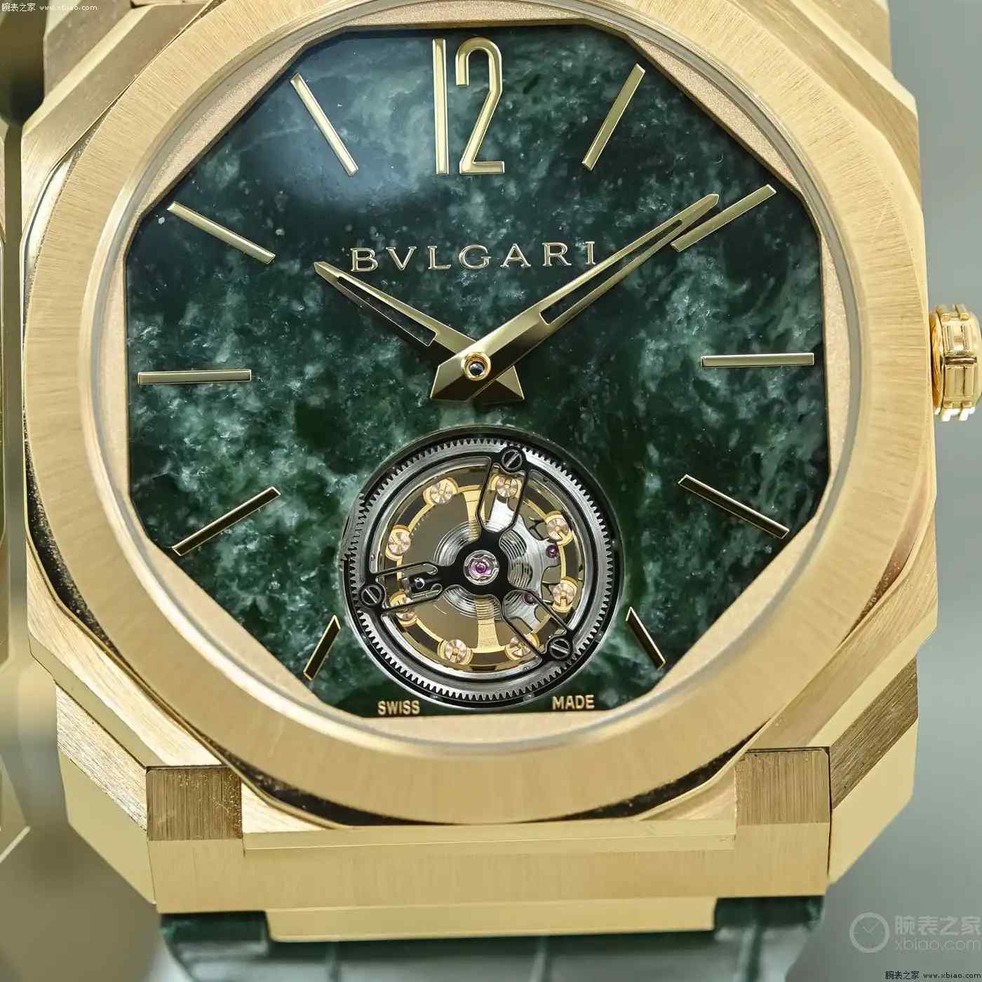 比黄金还稀有！宝格丽Octo陀飞轮绿色大理石版，1.95mm机芯惊艳亮相 | 奈斯探表