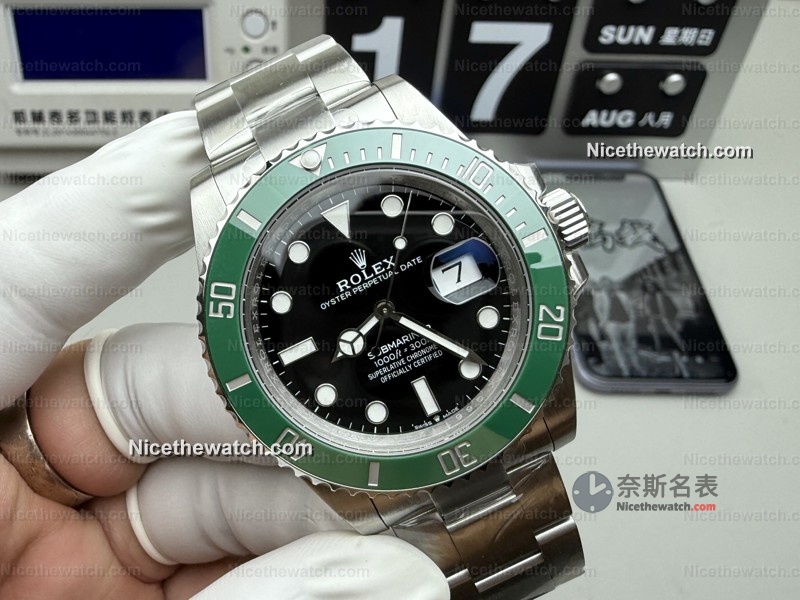 戴上就被追问是不是原装？VS厂41mm绿水鬼细节炸裂，连专柜师傅都看走眼？ | 奈斯探表