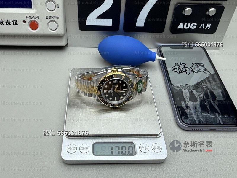 别再买轻飘仿表了！这款ARF间金皮蛋圈做到170克，戴上手才知道什么叫坠手感！ | 奈斯探表