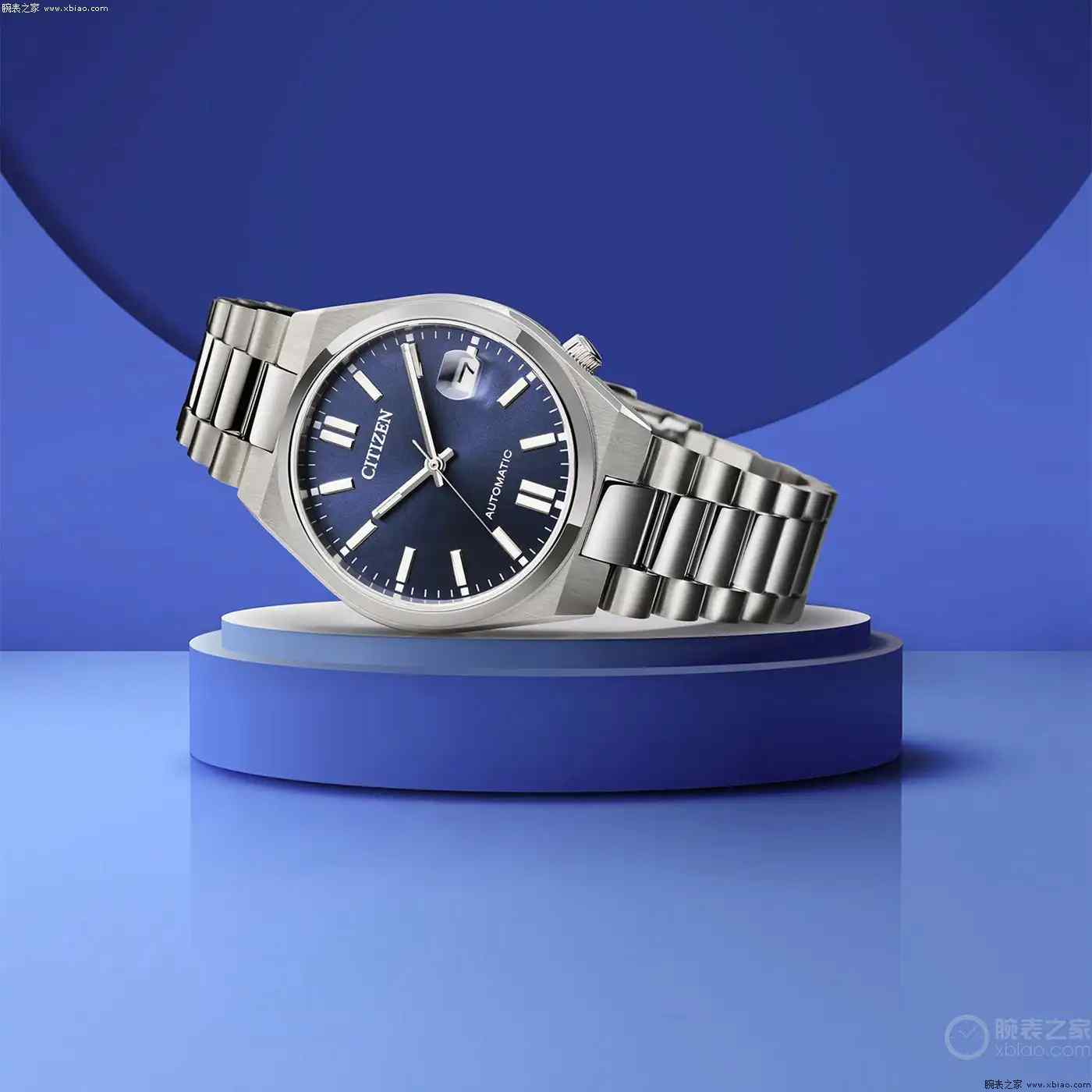 西铁城Tsuyosa新品来袭！37毫米深蓝紫盘复古腕表，2500元秒杀同级 | 奈斯探表