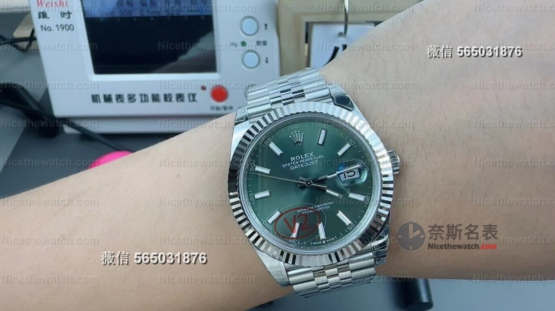 花了3k戴上“十万级劳力士”？实测VS厂薄荷绿日志，同事问我是不是真货！ | 奈斯探表