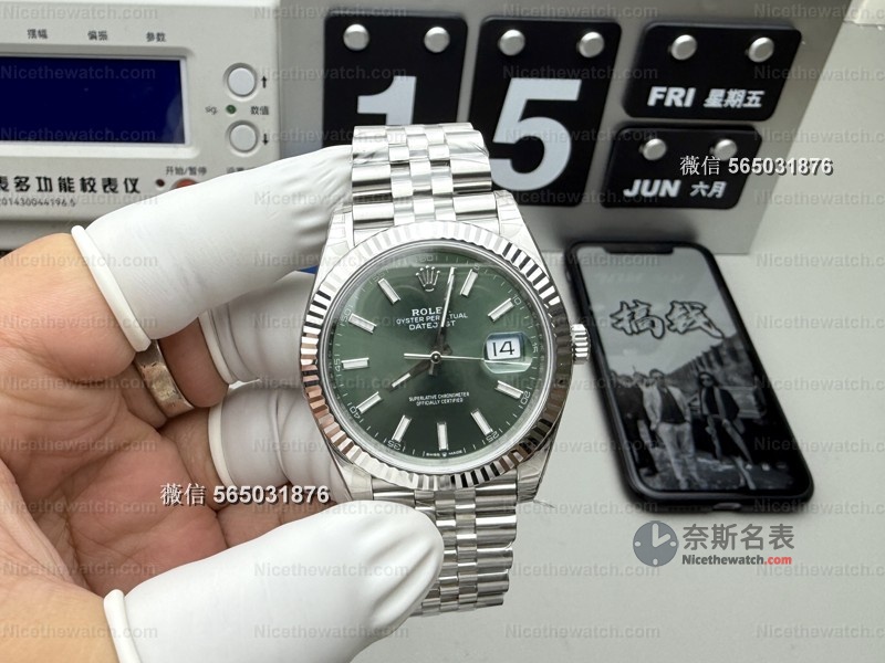 花了3k戴上“十万级劳力士”？实测VS厂薄荷绿日志，同事问我是不是真货！ | 奈斯探表