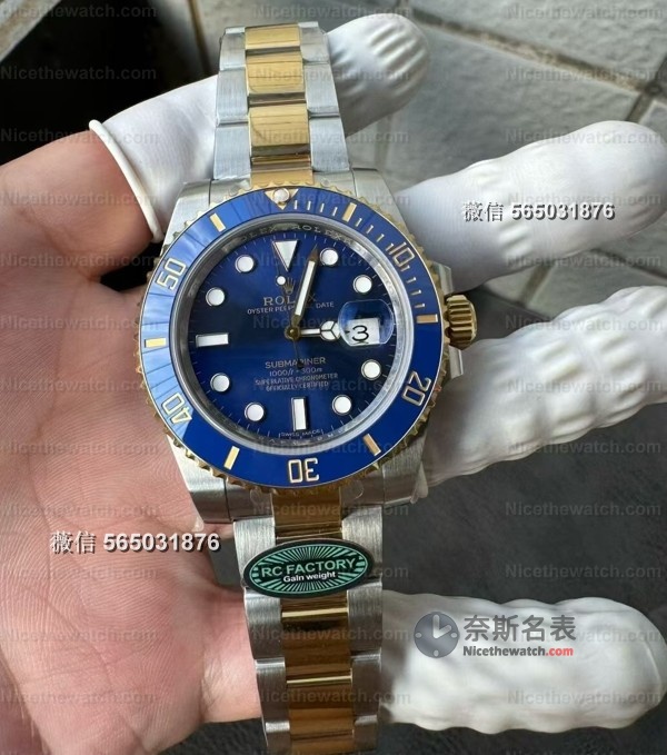 【配重天花板】RC厂间金黑蓝水鬼3135实测：185克真·原装手感，细节拉满闭眼入！ | 奈斯探表