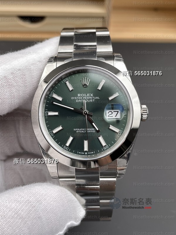 颜值与机芯双在线！VS厂劳力士薄荷绿日志型复刻表深度评测，是否真香？ | 奈斯探表
