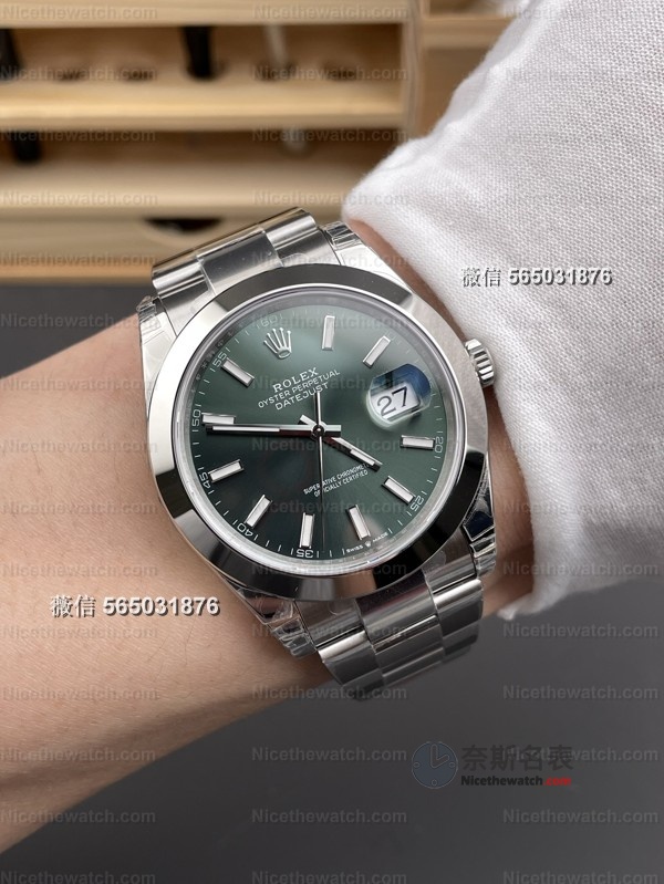 颜值与机芯双在线！VS厂劳力士薄荷绿日志型复刻表深度评测，是否真香？ | 奈斯探表