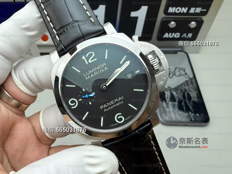 VS厂沛纳海312复刻实测：P9000机芯真能快调日历？ | 奈斯探表