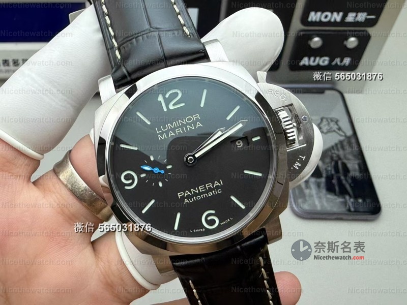 VS厂沛纳海312复刻实测：P9000机芯真能快调日历？ | 奈斯探表