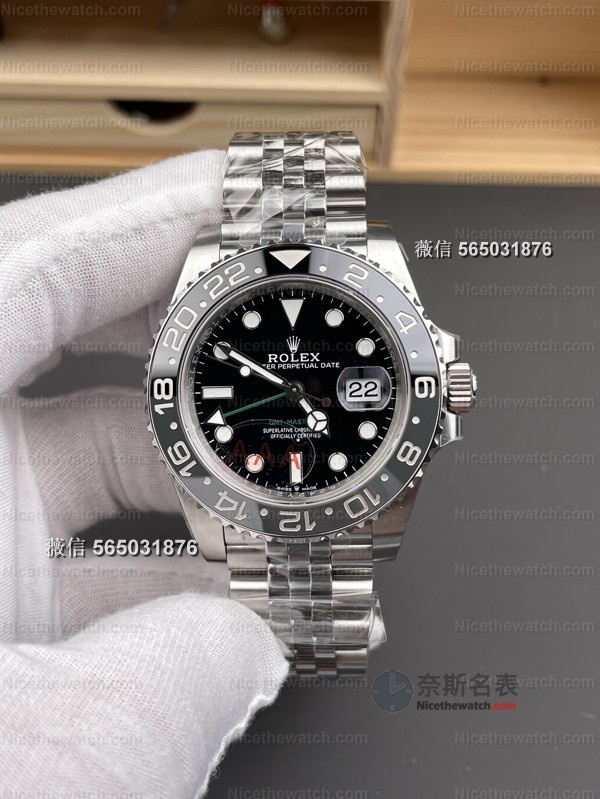 别再等C厂了！VS厂皮蛋圈细节拉满：GMT指针正、圈口顺滑、机芯1:1复刻！ | 奈斯探表