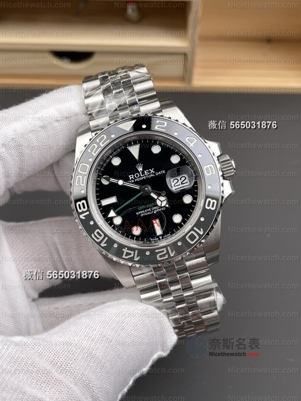 别再等C厂了！VS厂皮蛋圈细节拉满：GMT指针正、圈口顺滑、机芯1:1复刻！ | 奈斯探表