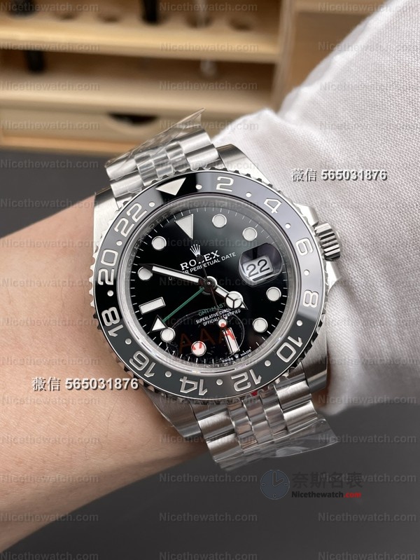 别再等C厂了！VS厂皮蛋圈细节拉满：GMT指针正、圈口顺滑、机芯1:1复刻！ | 奈斯探表