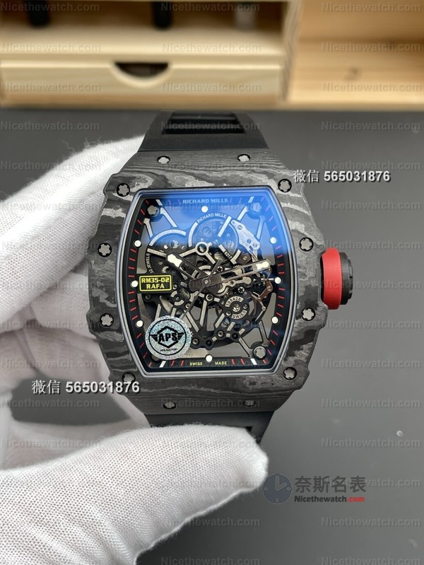 别再买改装机芯了！APS厂RM35-02独家开模，齿轮全联动，夜光对版，细节拉满！ | 奈斯探表