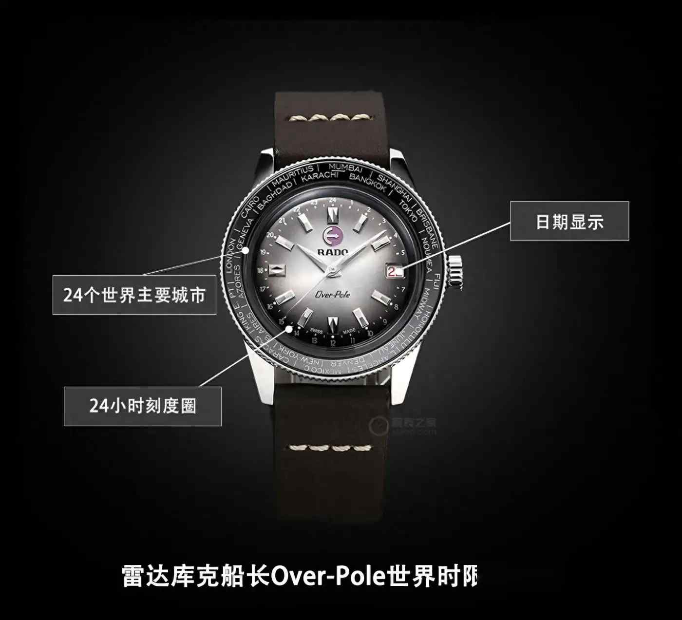 1962枚限量珍藏！雷达库克船长世界时腕表复刻经典，80小时动储+防磁机芯重塑复古传奇 | 奈斯探表