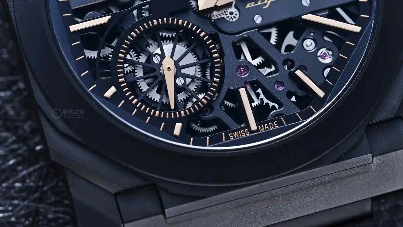 仅5.95mm厚度！宝格丽黑金镂空腕表震撼上市，8天动储颠覆认知 | 奈斯探表