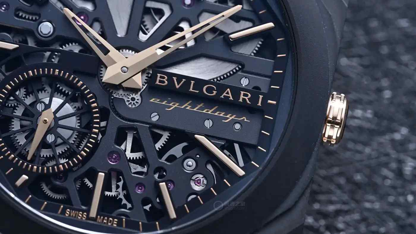 仅5.95mm厚度！宝格丽黑金镂空腕表震撼上市，8天动储颠覆认知 | 奈斯探表