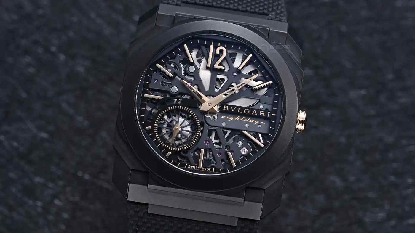 仅5.95mm厚度！宝格丽黑金镂空腕表震撼上市，8天动储颠覆认知 | 奈斯探表