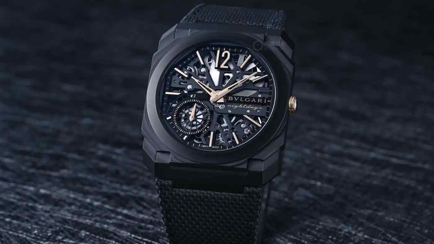 仅5.95mm厚度！宝格丽黑金镂空腕表震撼上市，8天动储颠覆认知 | 奈斯探表