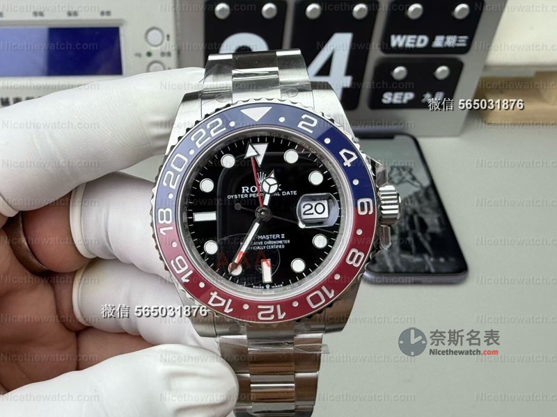 通红圈口+3285机芯！VS V3可乐圈三珠板链实测，细节拉满闭眼入！ | 奈斯探表