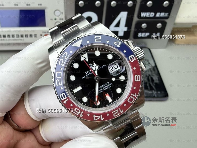 通红圈口+3285机芯！VS V3可乐圈三珠板链实测，细节拉满闭眼入！ | 奈斯探表