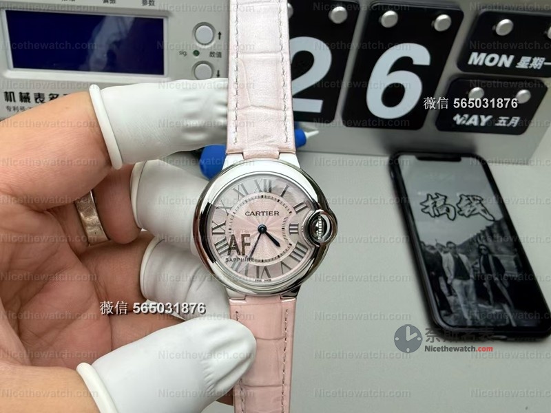 凯特王妃同款平替来了！AF卡地亚蓝气球33mm，细节拉满，连行家都难辨真假！ | 奈斯探表