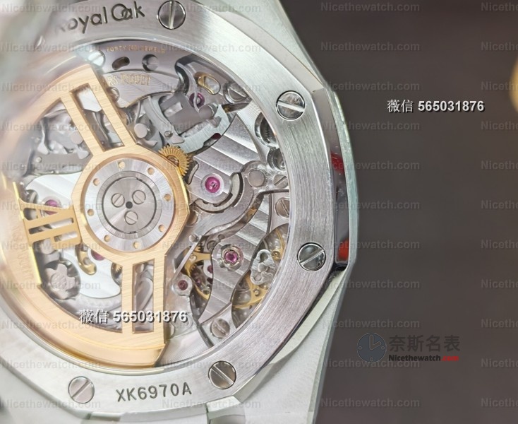 拆开APS厂26240 V2无卡度后我惊了：国产复刻居然真做出了无卡度砝码摆轮！ | 奈斯探表