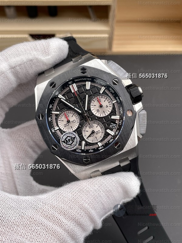 不再是改机芯！APS厂26420黑陶瓷升级4401一体芯，陶瓷圈+快拆带太香了 | 奈斯探表