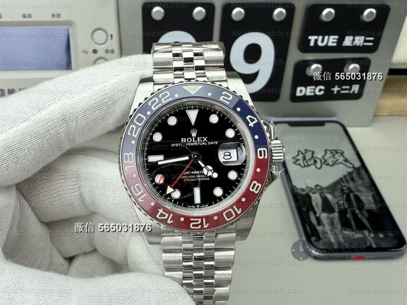 别再买C厂了？VS厂劳力士可乐圈实测，12.1mm厚度+真快调日历太顶了 | 奈斯探表