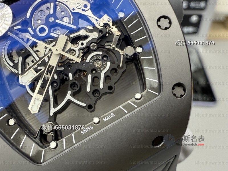 1450硬度“太空灰”上手！ZF厂RM055碳化钛表壳评测：真碳化钛+RMUL2机芯，硬核玩家闭眼 | 奈斯探表