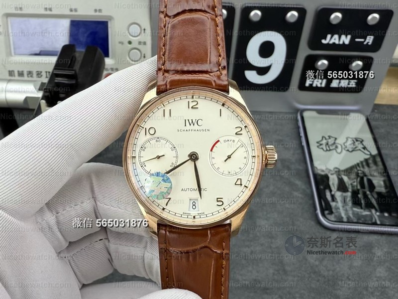 比蓝针更显贵气？ZF万国葡七金针版开箱：细节拉满，连CD纹都对版！ | 奈斯探表