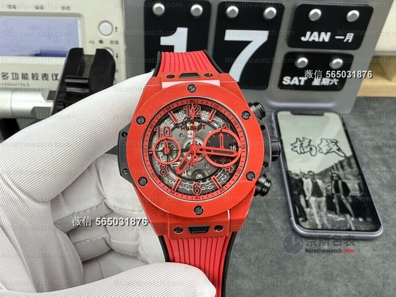 告别7750！BBF厂Big Bang红色魔力搭载自研UNICO机芯，真实计时+快拆表带太香了！ | 奈斯探表