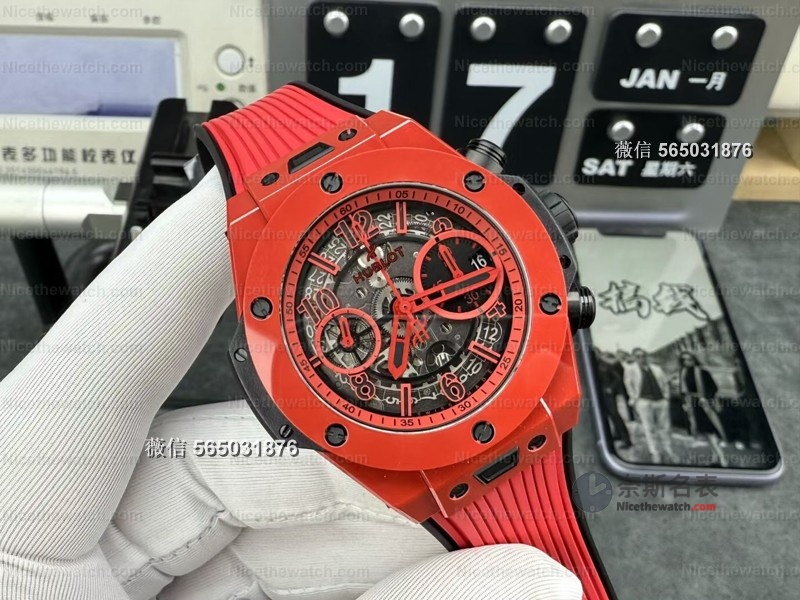 告别7750！BBF厂Big Bang红色魔力搭载自研UNICO机芯，真实计时+快拆表带太香了！ | 奈斯探表