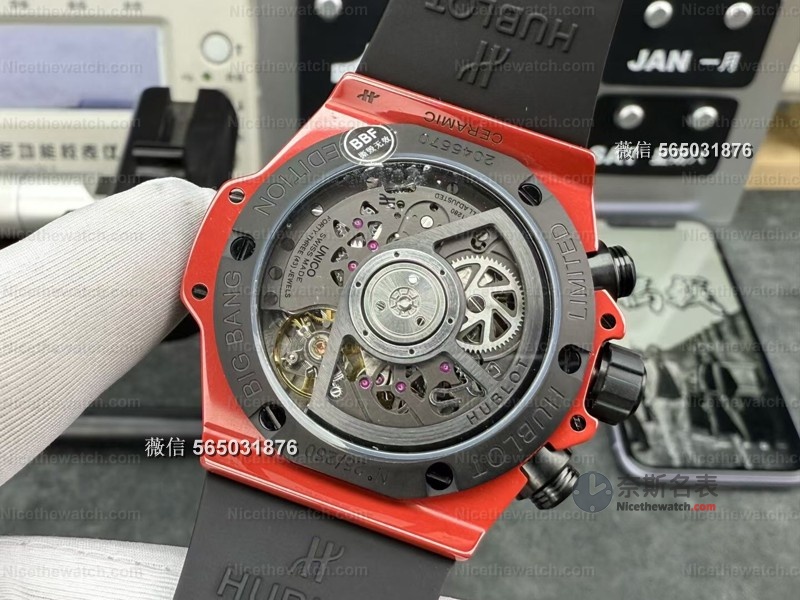 告别7750！BBF厂Big Bang红色魔力搭载自研UNICO机芯，真实计时+快拆表带太香了！ | 奈斯探表