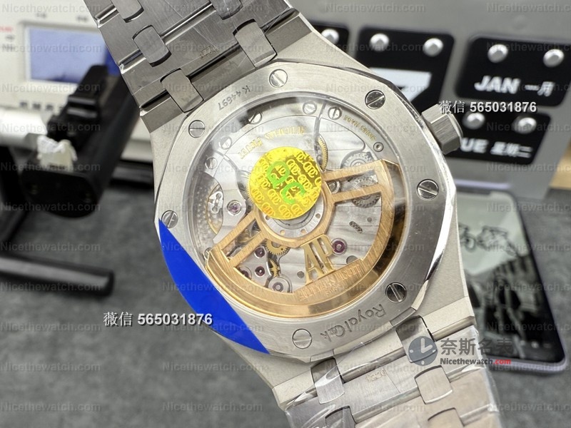 站西市场黑马！APS爱彼15500搭载4302一体机芯无卡度+配重砝码，23节表带配重精准，商务休闲两相宜 | 奈斯探表