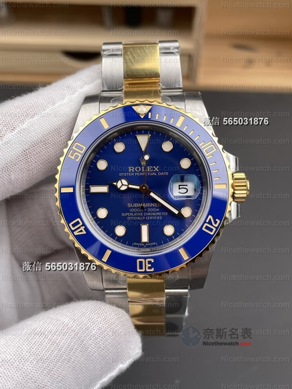 间金蓝水鬼终极进化！VS厂V2配重版实测180克，丹东3235机芯+电镀金工艺太顶了 | 奈斯探表