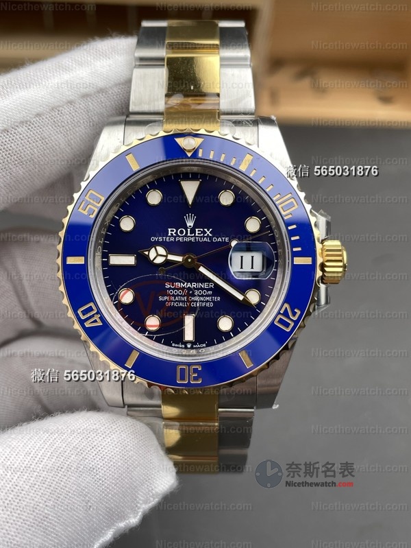 间金蓝水鬼终极进化！VS厂V2配重版实测180克，丹东3235机芯+电镀金工艺太顶了 | 奈斯探表