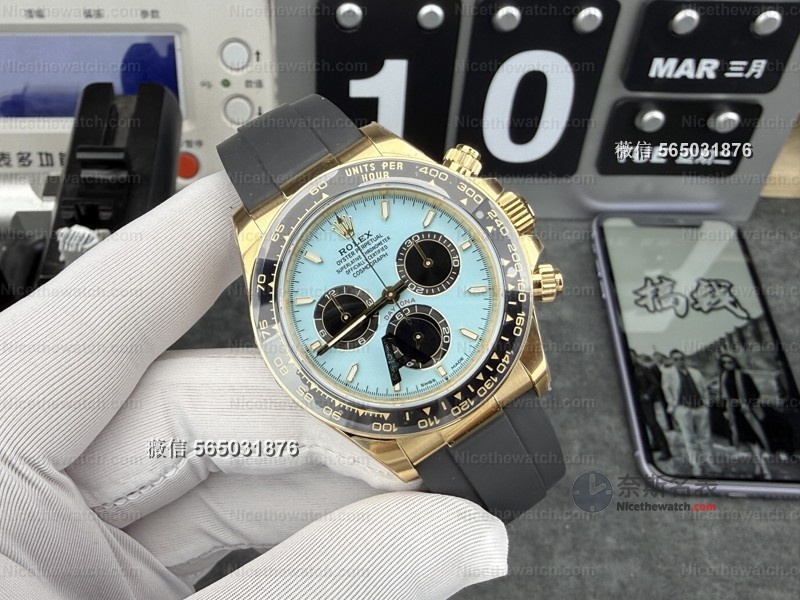 蒂芙尼蓝的诱惑：VS 厂劳力士迪通拿蒂芙尼蓝 M126518LN-0014 深度上手体验 | 奈斯探表
