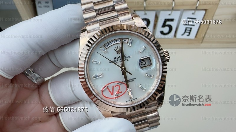 贝母盘每一块都独一无二！VS厂DD星期日志实测：丹东3255机芯+183克配重，奢华感拿捏到位 | 奈斯探表